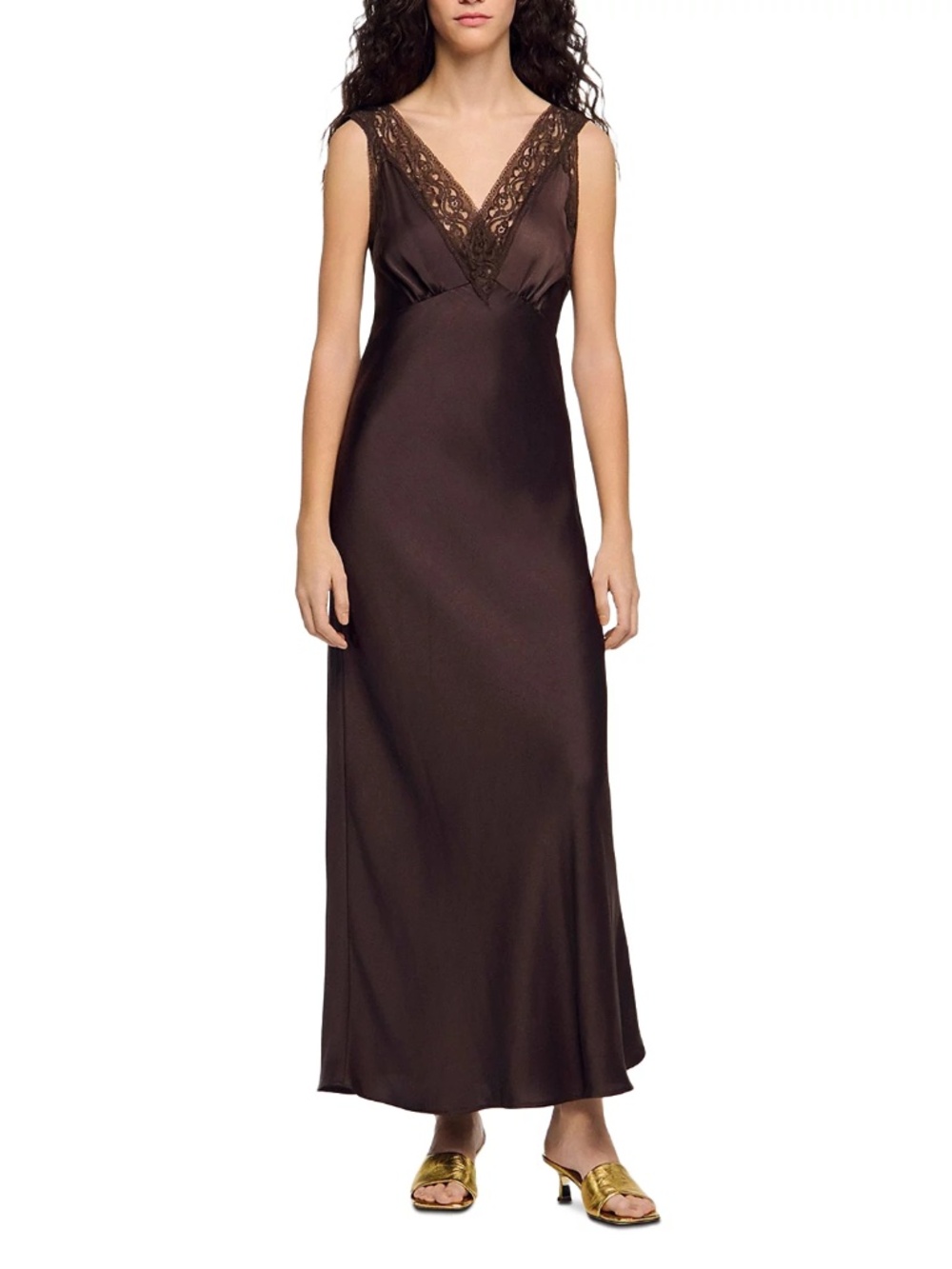 Behati Lace Collar Maxi Dress